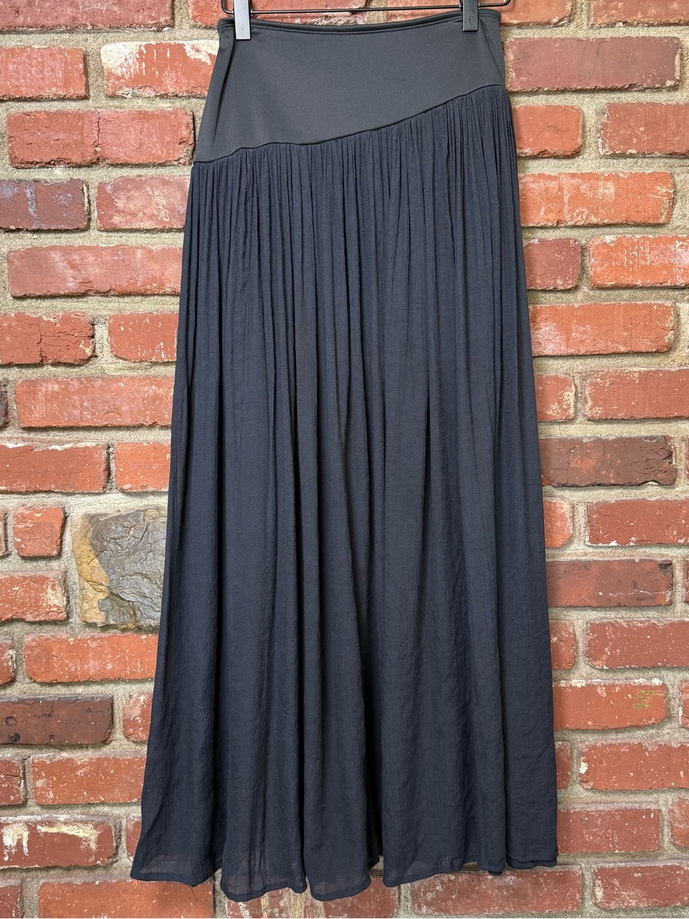 Altar'd State Drop-Waist Maxi Skirt Black Size Medium FLAWED READ DESCRIPTION